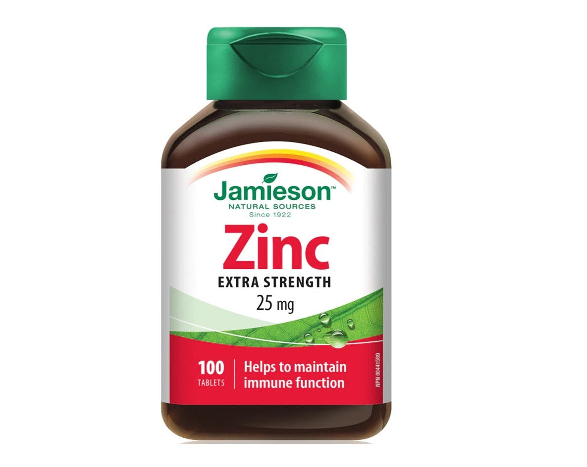 【Jamieson】鋅25毫克 100粒 Zinc 25ng 100S