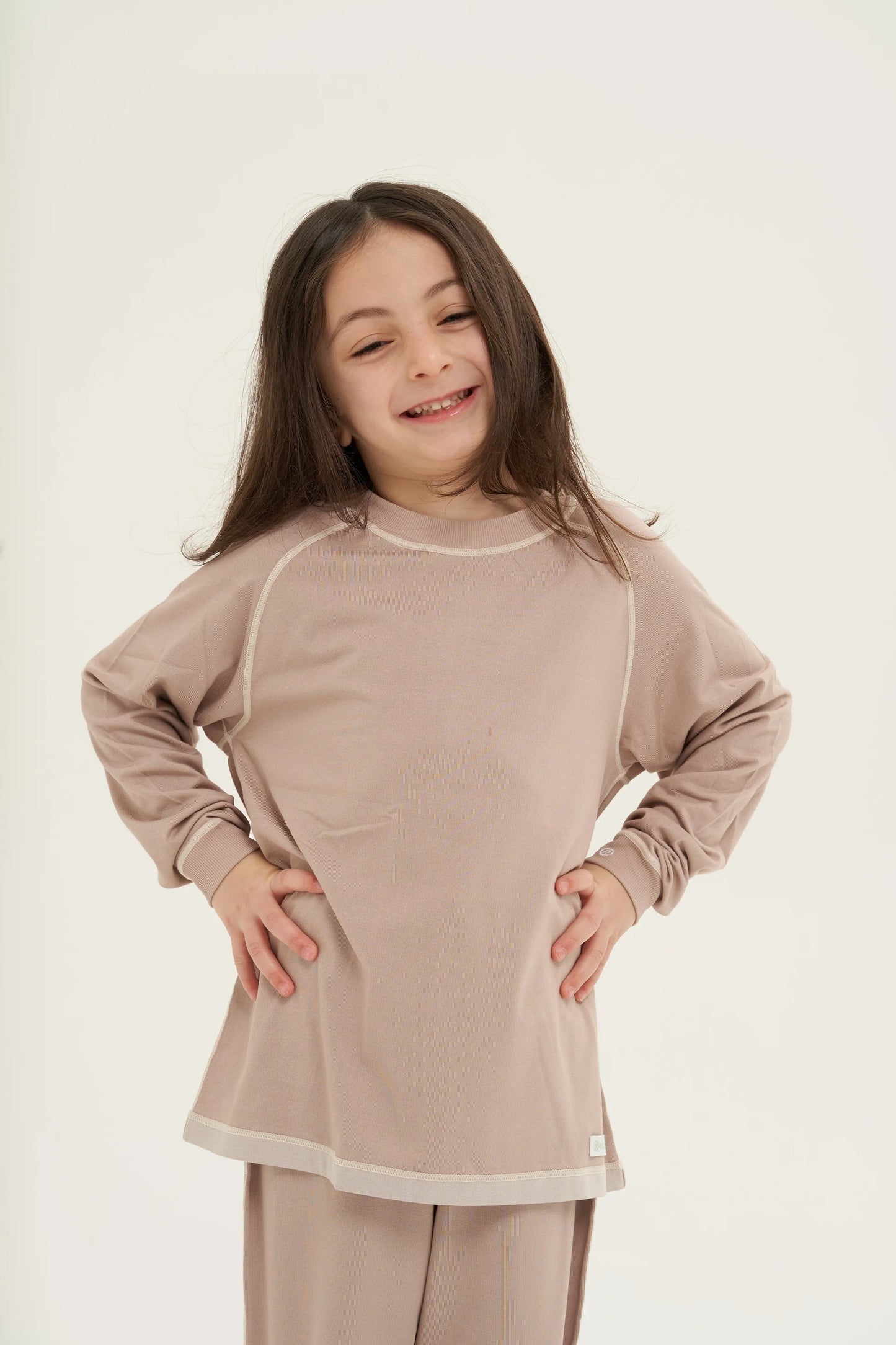 【EczeWear】童裝保濕護膚家居服 - 長袖圓領上身睡衣(男女童裝)Loungewear Kids - Long Sleeve Round Neck Shirt (Unisex)