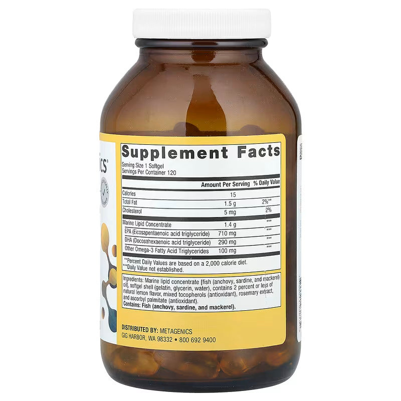 Metagenics OmegaGenics® Fish Oil EPA-DHA 1000mg 魚油 60/120粒軟膠囊