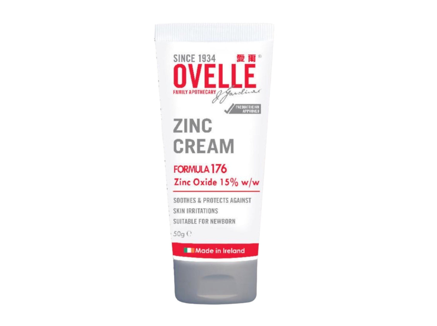 【OVELLE 愛爾】鋅軟膏 Zinc Cream 15% 50g