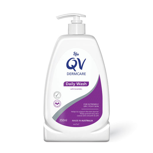 【QV 醫學濕疹配方】QV Dermcare 醫學濕疹潔膚露 (含神經醯胺 Ceramides) Daily Wash 350mL