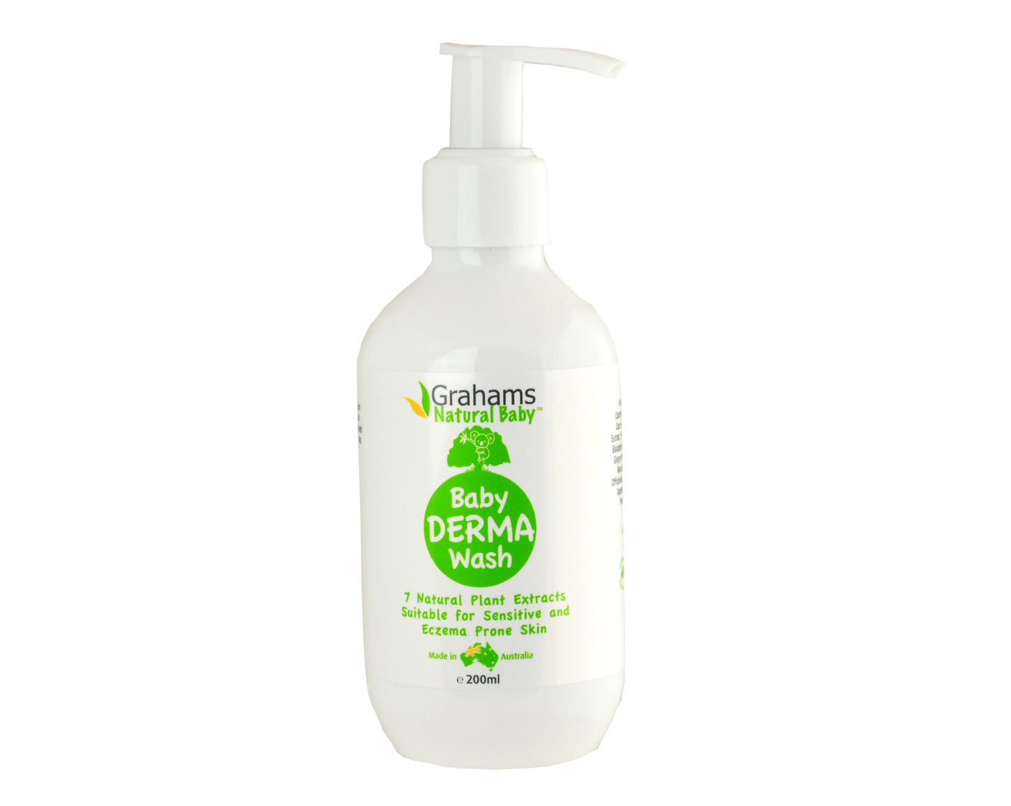 【Grahams Natural】嬰兒防敏沐浴露 Baby Derma Wash 200ml