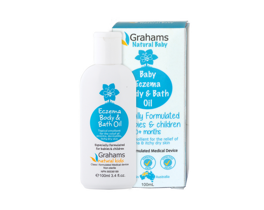 【Grahams Natural】嬰兒濕疹修護沐浴油 Baby Eczema Body & Bath Oil 100ml