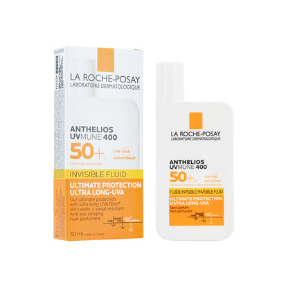 【La Roche-Posay】全效廣譜輕盈隔離乳液  ANTHELIOS UVMUNE 400 INVISIBLE FLUID SPF50+ 50ml
