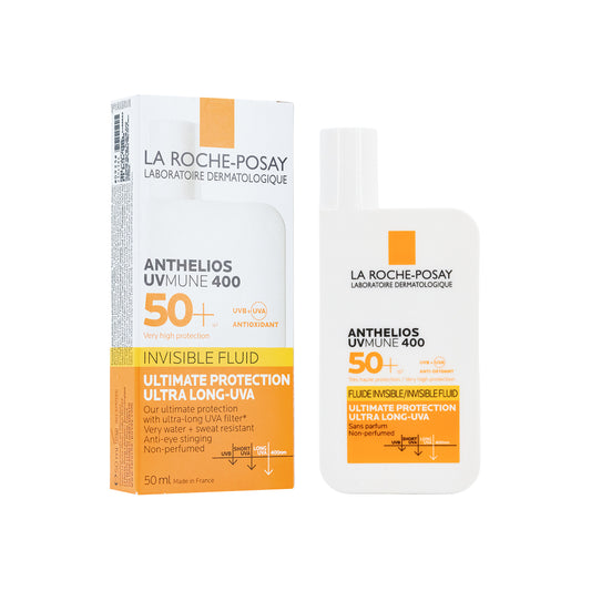 【La Roche-Posay】全效廣譜輕盈隔離乳液  ANTHELIOS UVMUNE 400 INVISIBLE FLUID SPF50+ 50ml