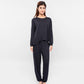 【EczeWear】女裝保濕護膚家居服 - 長袖圓領上身睡衣 (彈性袖口) Women Loungewear - Long Sleeve Round Neck Eczema Relief Shirt (Elastic Sleeve Cuff)