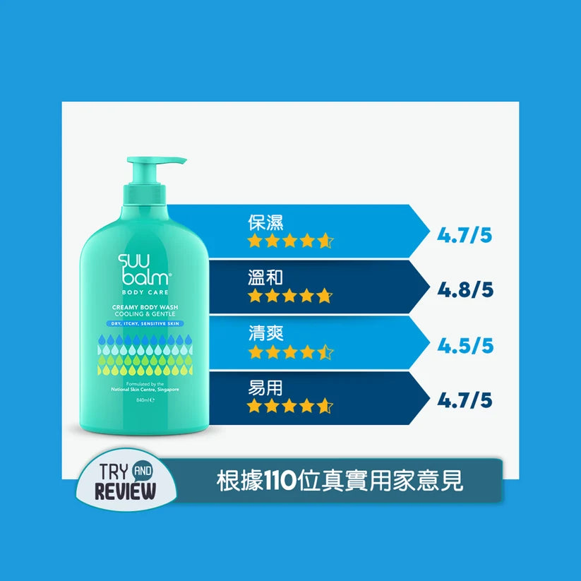 【Suu Balm】 速效舒敏沐浴露 Instant Soothing Body Wash 420ml/840ml