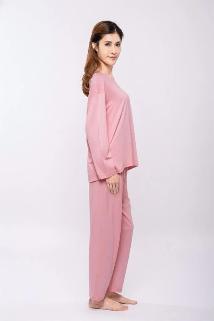【EczeWear】女裝濕疹舒緩保濕落肩長袖T恤 Women Long Sleeve Eczema Relief Upshirt