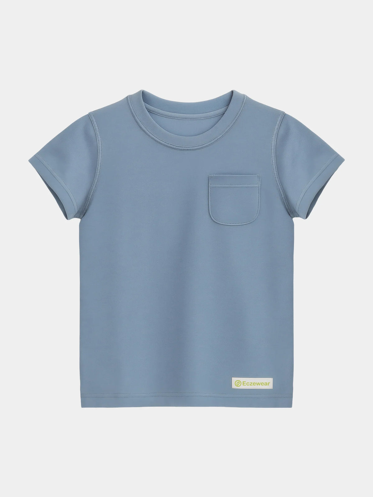 【EczeWear】濕疹舒緩保濕護膚衣服系列 - 短袖圓領上衣 (男女童裝) Kids - Loungewear Crew Neck Short-Sleeved Eczema Relief T-shirt (Unisex)