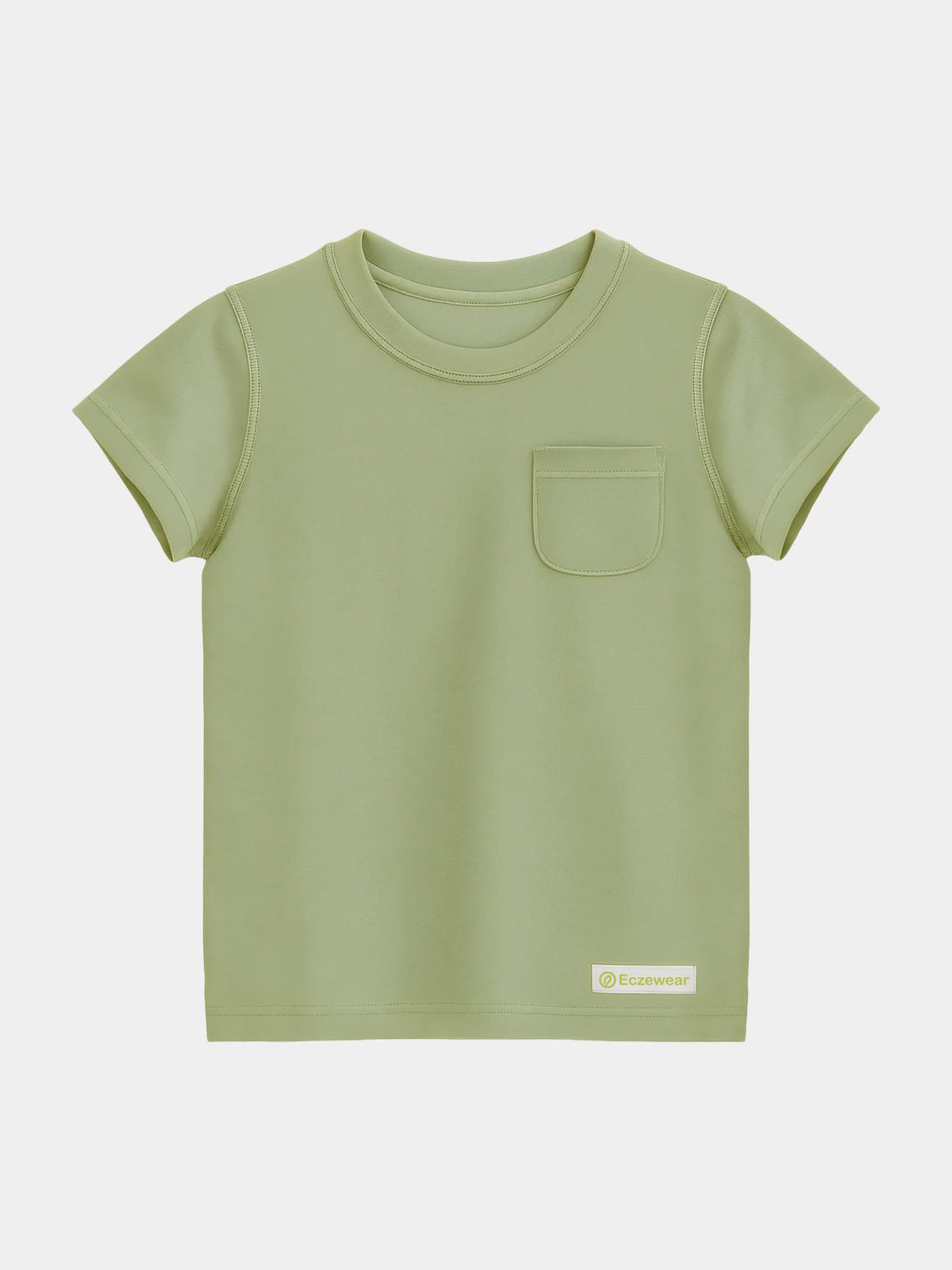 【EczeWear】濕疹舒緩保濕護膚衣服系列 - 短袖圓領上衣 (男女童裝) Kids - Loungewear Crew Neck Short-Sleeved Eczema Relief T-shirt (Unisex)
