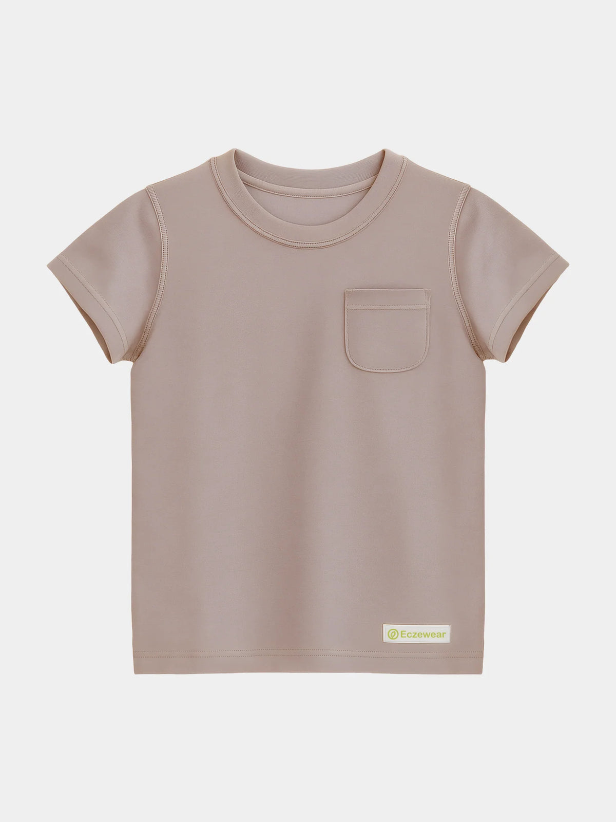 【EczeWear】濕疹舒緩保濕護膚衣服系列 - 短袖圓領上衣 (男女童裝) Kids - Loungewear Crew Neck Short-Sleeved Eczema Relief T-shirt (Unisex)