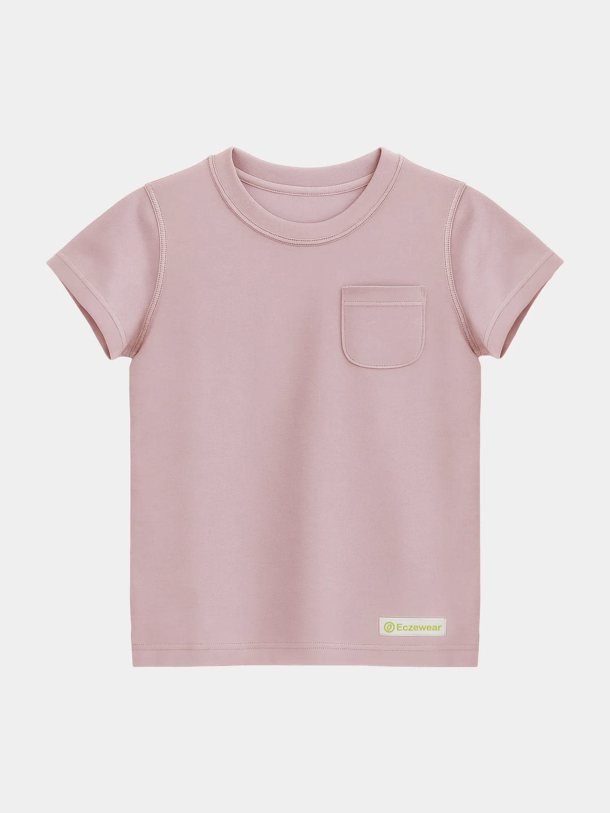 【EczeWear】濕疹舒緩保濕護膚衣服系列 - 短袖圓領上衣 (男女童裝) Kids - Loungewear Crew Neck Short-Sleeved Eczema Relief T-shirt (Unisex)