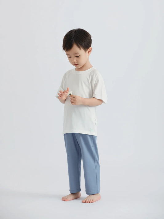 【EczeWear】濕疹舒緩保濕護膚衣服系列 - 幼童九分褲 (男女童裝) Loungewear Cropped Eczema Relief Pants (Unisex)