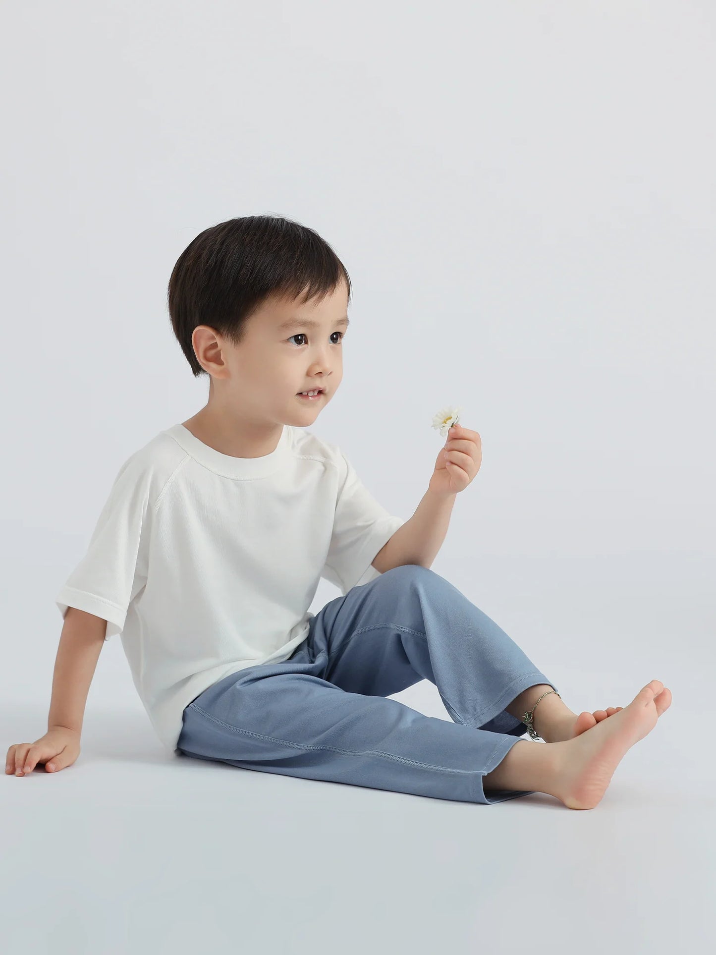 【EczeWear】濕疹舒緩保濕護膚衣服系列 - 幼童九分褲 (男女童裝) Loungewear Cropped Eczema Relief Pants (Unisex)