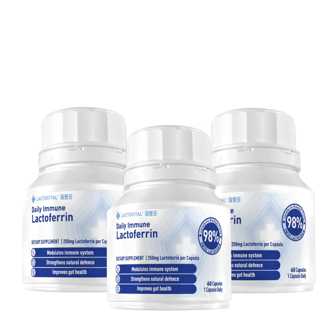 Lactovital Daily Immune Lactoferrin 250mg (60 Capsules)乳鐵蛋白250毫克 60粒膠囊
