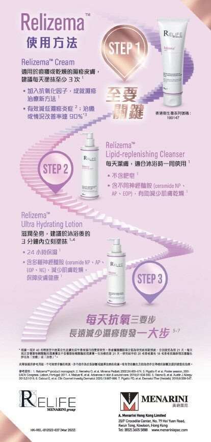 【Relizema 樂敏膚】脂養潔膚液 Lipid Replenishing Cleanser 400ml