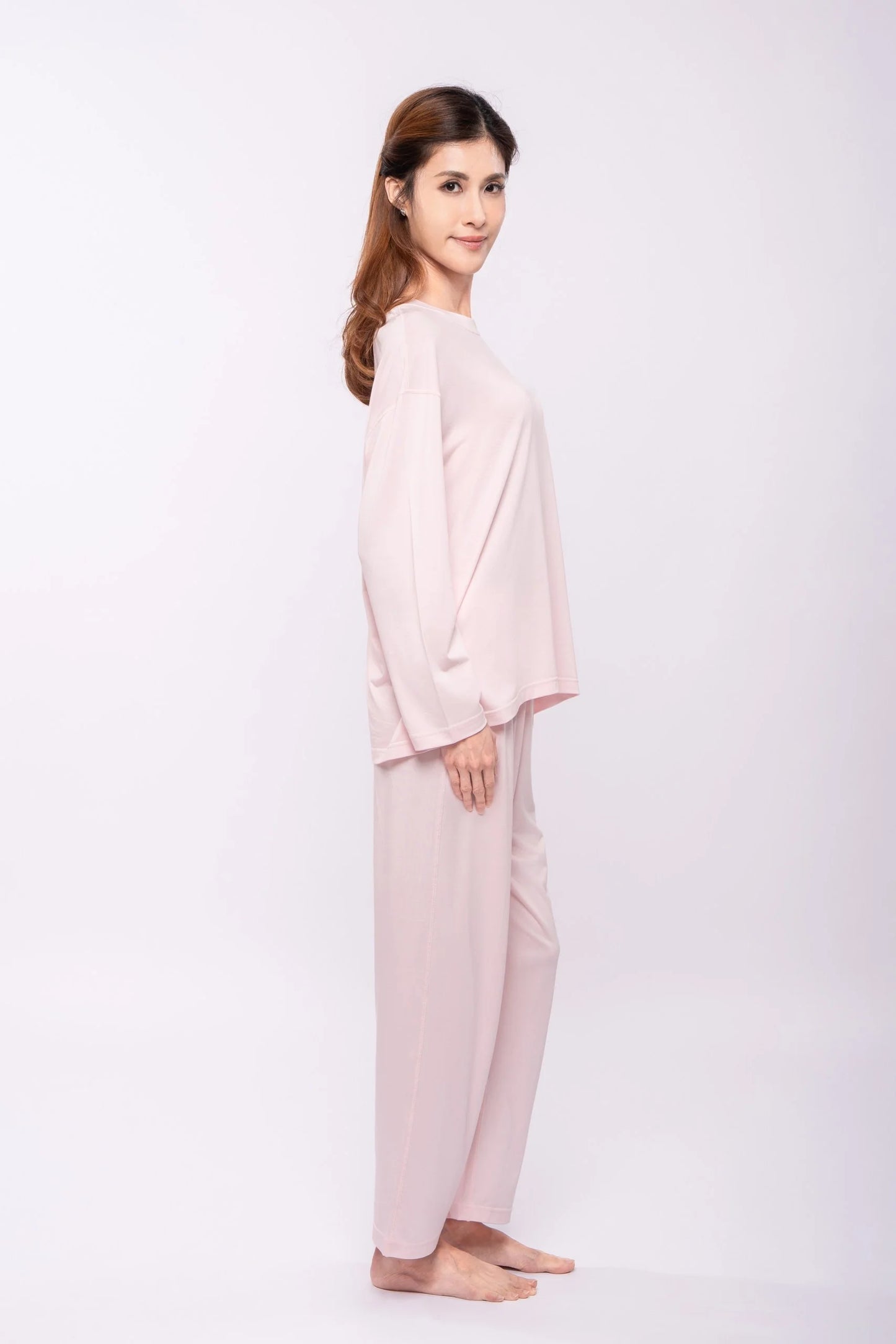 【EczeWear】女裝濕疹舒緩保濕落肩長袖T恤 Women Long Sleeve Eczema Relief Upshirt
