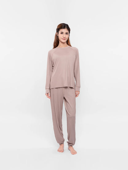 【EczeWear】濕疹舒緩保濕家居服 - 長褲 (女裝, 彈性袖口) Women Loungewear Eczema Relief Long Pants (Elastic Sleeve Cuff)
