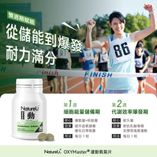 NatureU 動 OXYMaster®+人參皂苷+VB6 氧氣片30粒/瓶